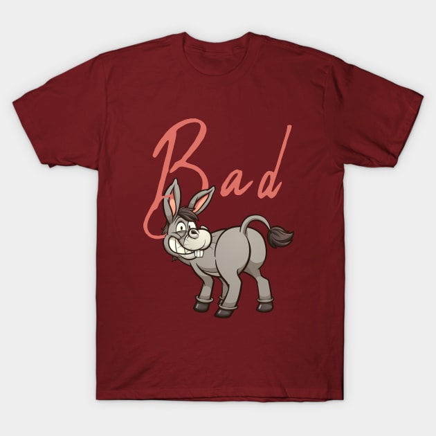 Funny Bad Ass Donkey Tshirt, Funny Shirts, Sarcastic tshirts, Sarcastic Women Shirt, Funny Men Shirt, Funny Gift for him, shirt T-Shirt by Ksarter